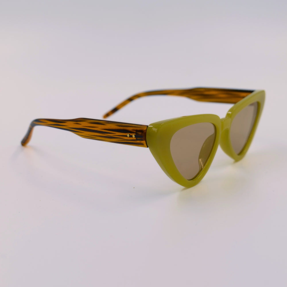 Green Cat-Eye Sunglasses