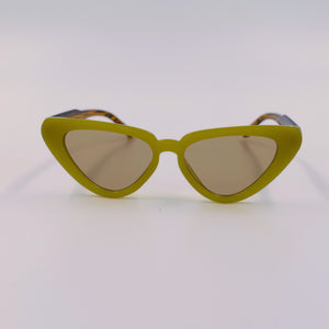 Green Cat-Eye Sunglasses