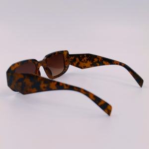 Mid Square Sunglasses in Tort