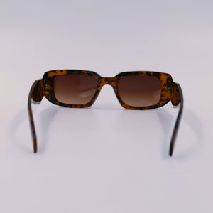 Mid Square Sunglasses in Tort