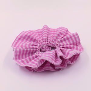 Pink Gingham Scrunchie