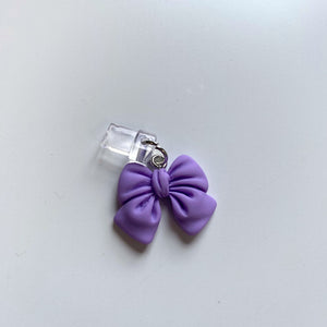 Purple Bow Dust Plug - For Lightning Devices