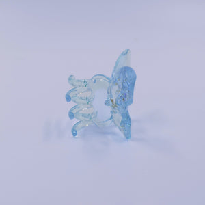 Blue Butterfly Claw Clip