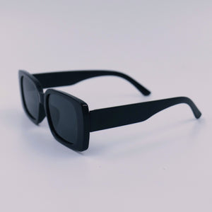 Mid Square Sunglasses in Black