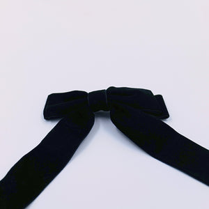 Black Velvet Hair Bow