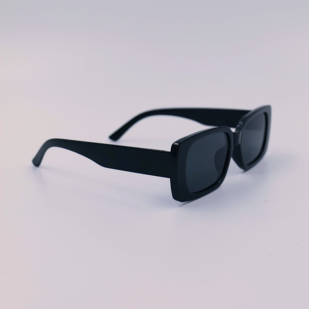 Mid Square Sunglasses in Black