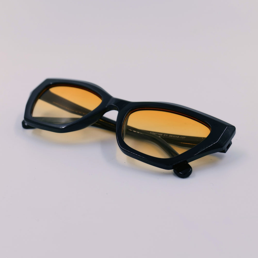 Retro Yellow Lens Sunglasses