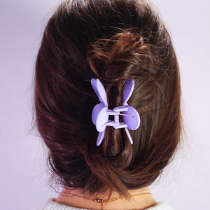 Purple Flower Claw Clip