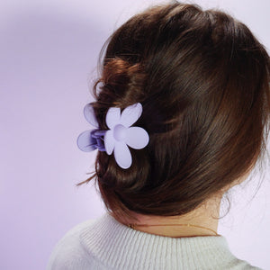 Purple Flower Claw Clip