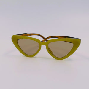 Green Cat-Eye Sunglasses