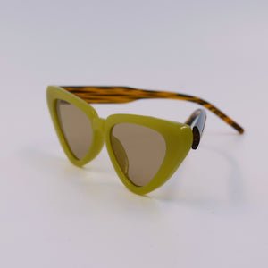 Green Cat-Eye Sunglasses