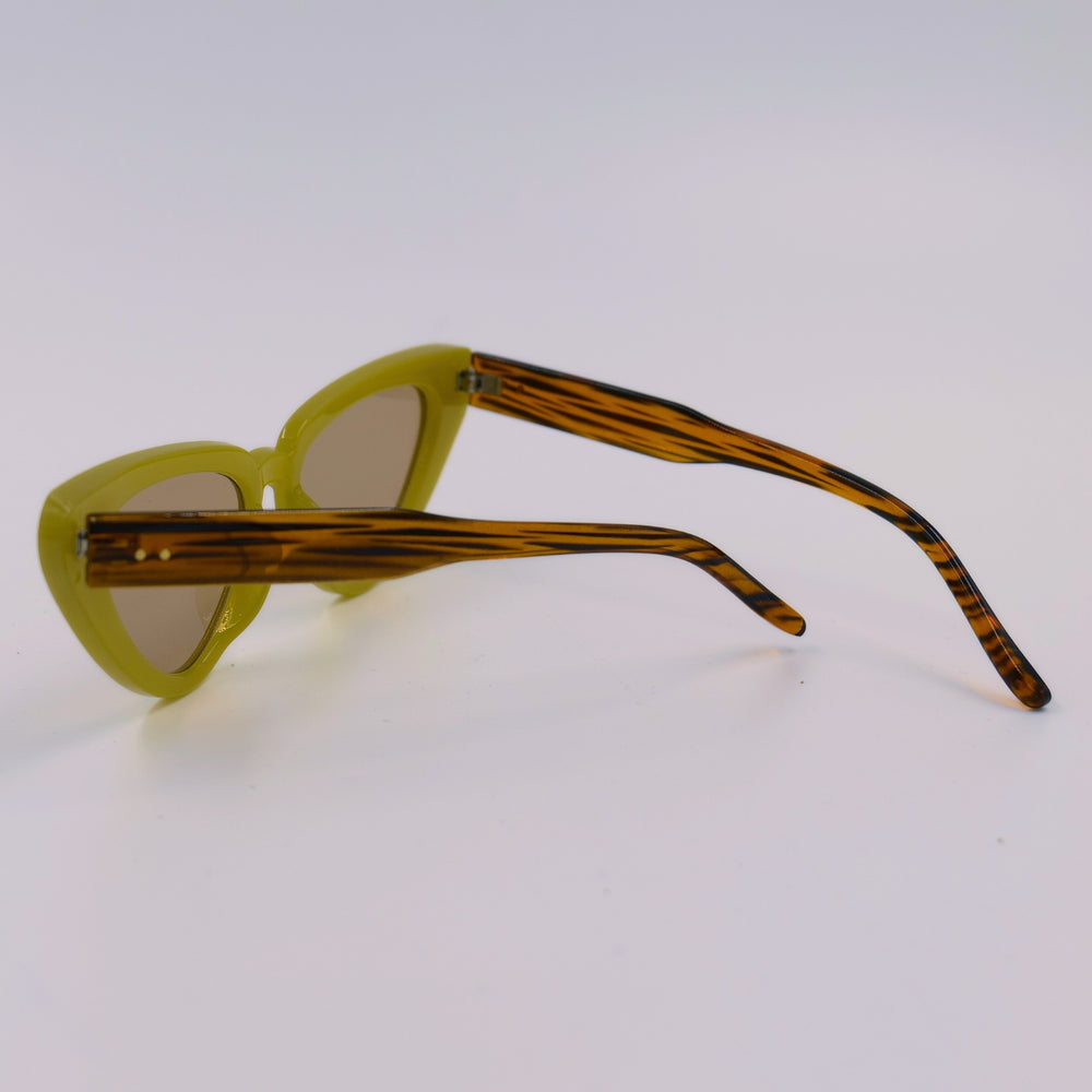 Green Cat-Eye Sunglasses