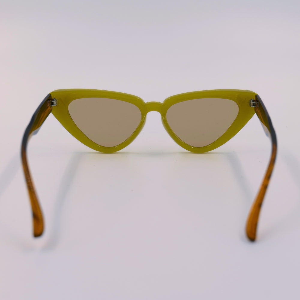 Green Cat-Eye Sunglasses