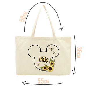 Personalised Sunflower Mickey Tote