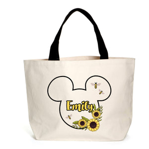 Personalised Sunflower Mickey Tote