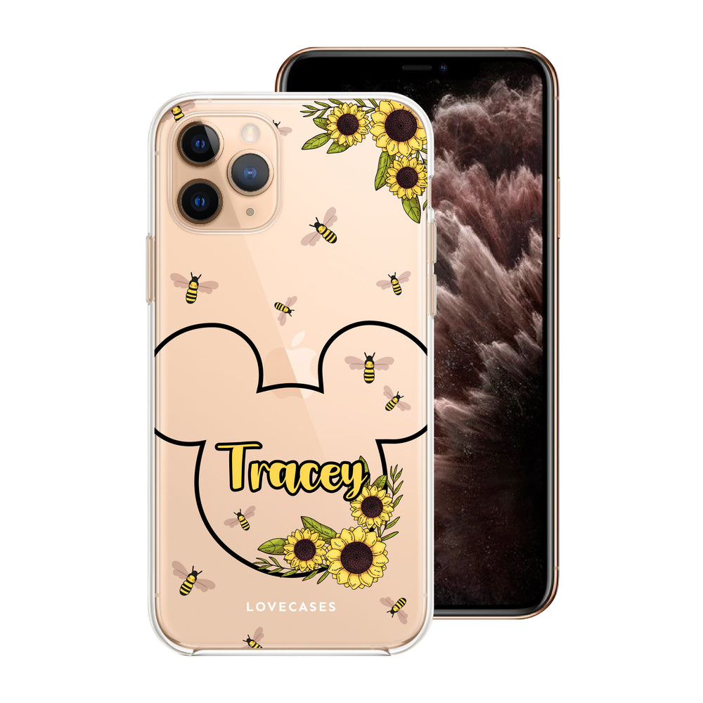 Personalised Sunflower Mickey Phone Case