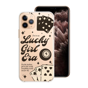 Black Lucky Girl Phone Case