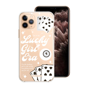 White Lucky Girl Phone Case