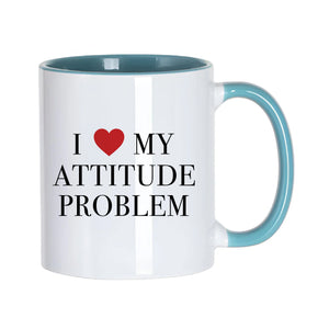 Attitude Problem Slogan White Mug