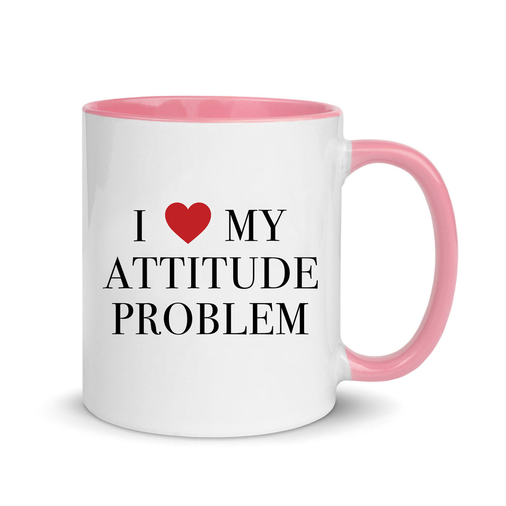 Attitude Problem Slogan White Mug