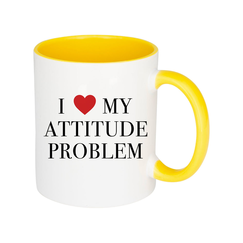 Attitude Problem Slogan White Mug