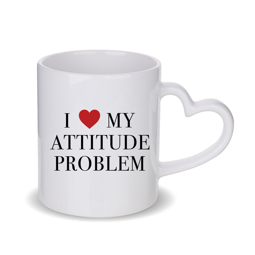 Attitude Problem Slogan White Mug