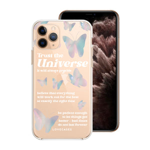 White Cosmic Intentions Phone Case