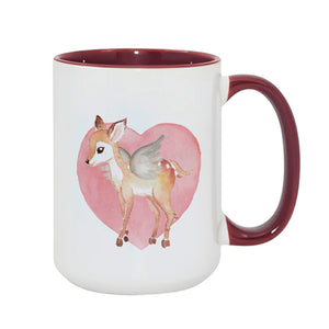 Deer Burgundy Mug