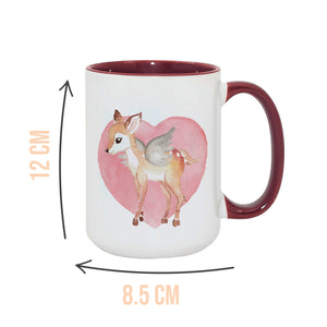 Deer Burgundy Mug