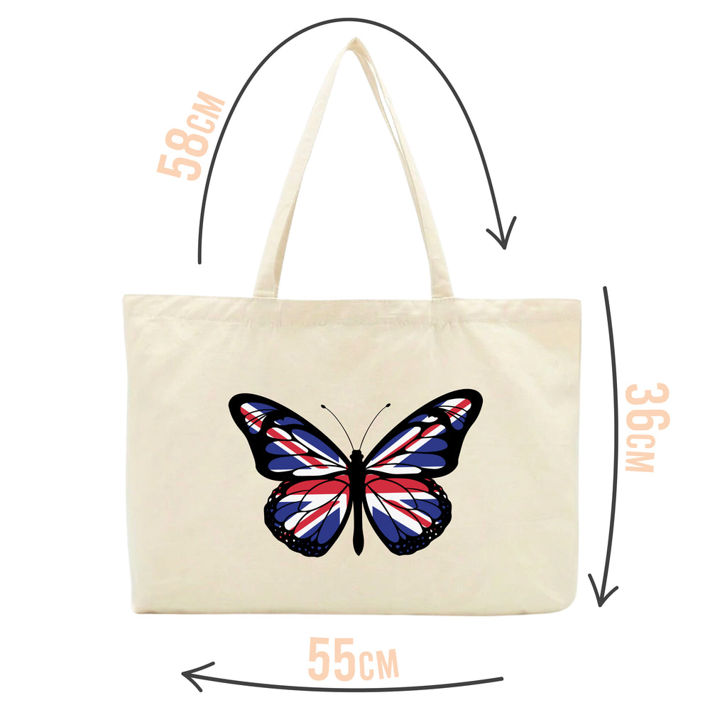 Union Jack Butterfly Tote