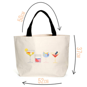 Retro Cocktails Tote