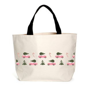 Pink Christmas Hunt Tote