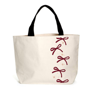 Burgundy Bows Tote