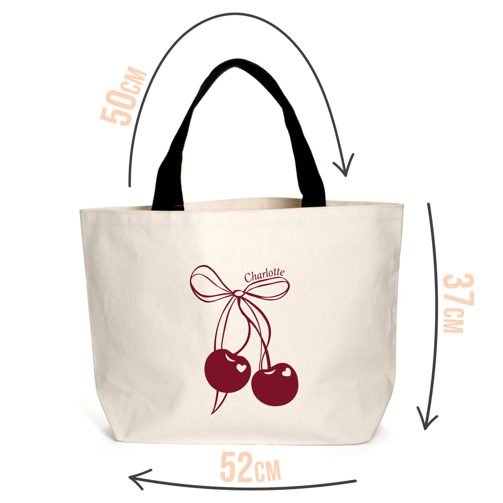 Personalised Cherry Coded Tote