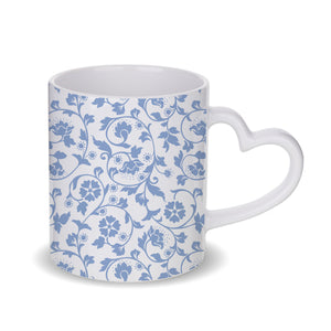 Blue Floral Pattern Mug