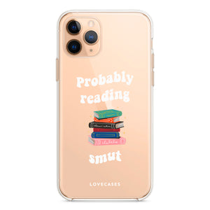 Personalised White Probably Reading Phone Case