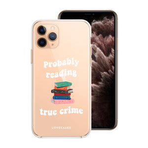 Personalised White Probably Reading Phone Case