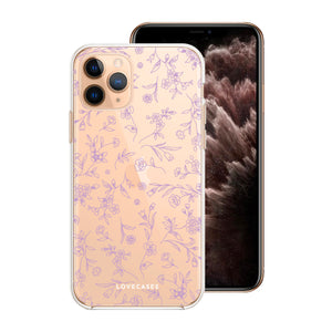 Purple Floral Pattern Phone Case