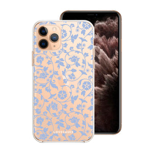 Blue Floral Pattern Phone Case