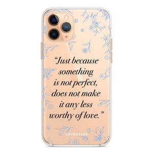 Black Worthy of Love Phone Case