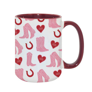 Cowgirl Burgundy Mug