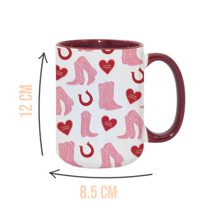 Cowgirl Burgundy Mug