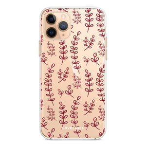 Burgundy Botanical Phone Case