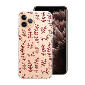 Burgundy Botanical Phone Case