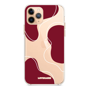 Abstract Burgundy Phone Case