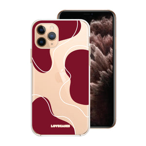 Abstract Burgundy Phone Case