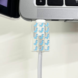 Blue Dinosaur Cable Clip