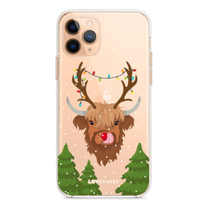 Reindeer Highland Cow Phone Case