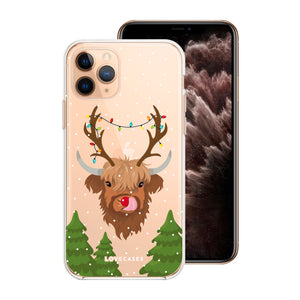 Reindeer Highland Cow Phone Case