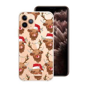 Shelby & Rudy the Christmas Highland Cows Phone Case